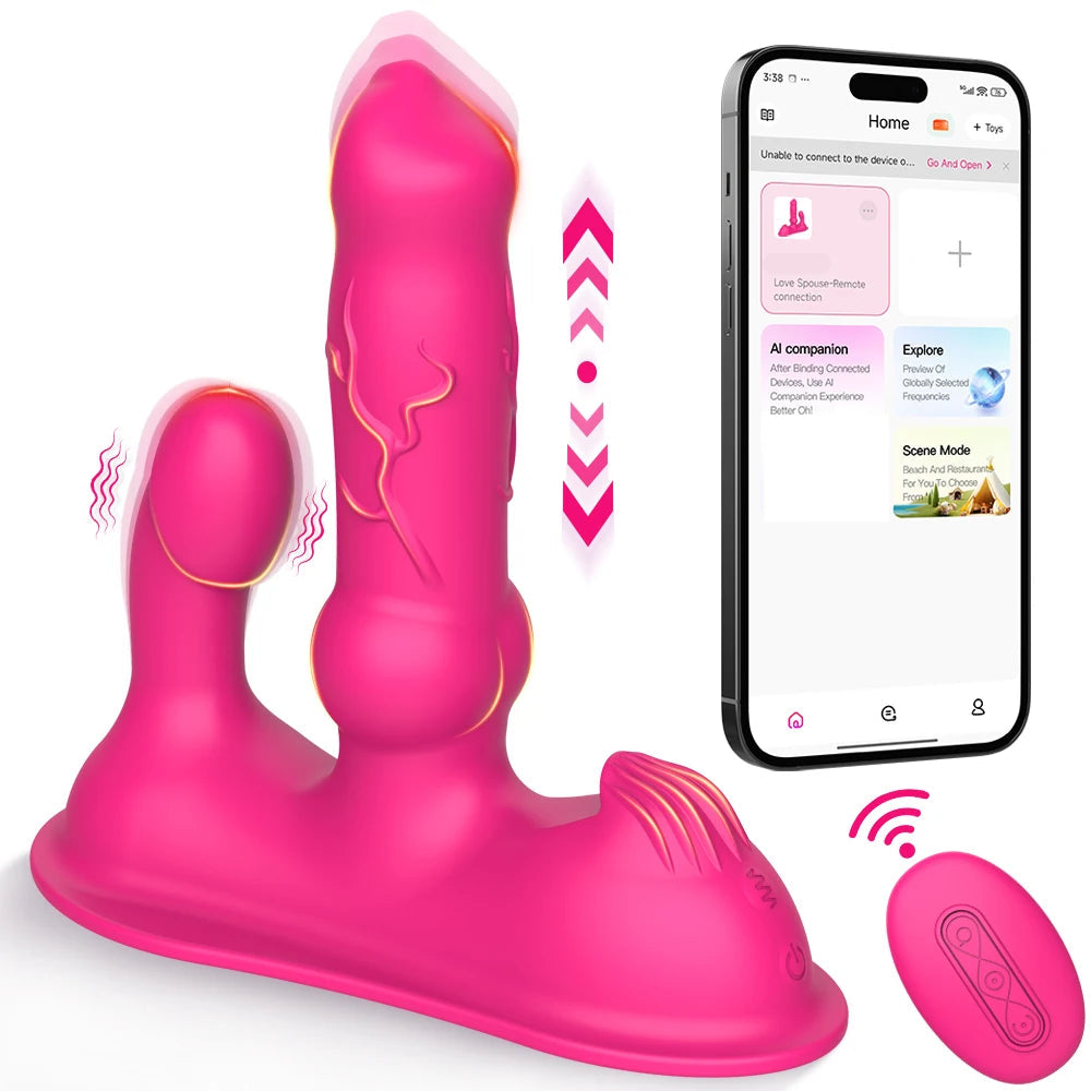 3 in 1 Orgasm Dildo (App Controlled)