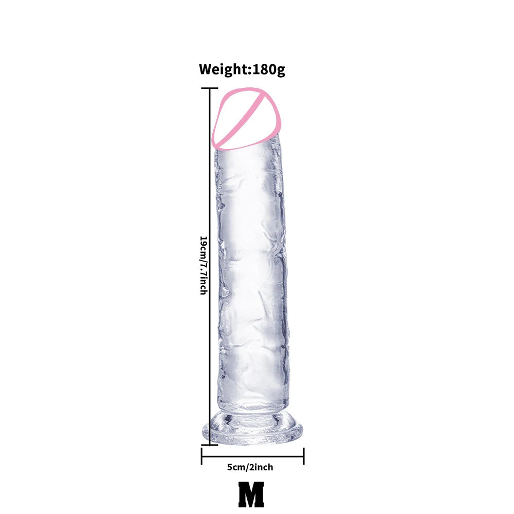 Transparent Jelly Dildo