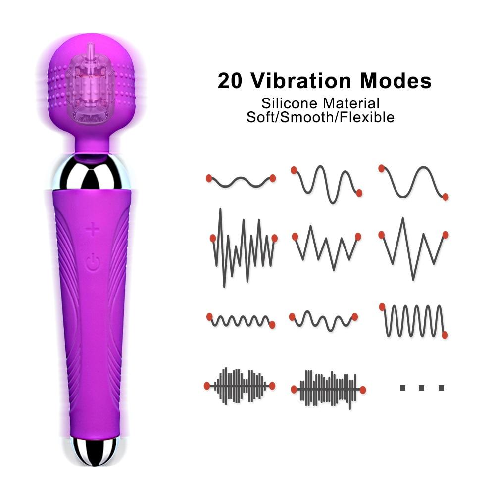 20 Vibration Mode Magic Wand - Vibratoy Shop