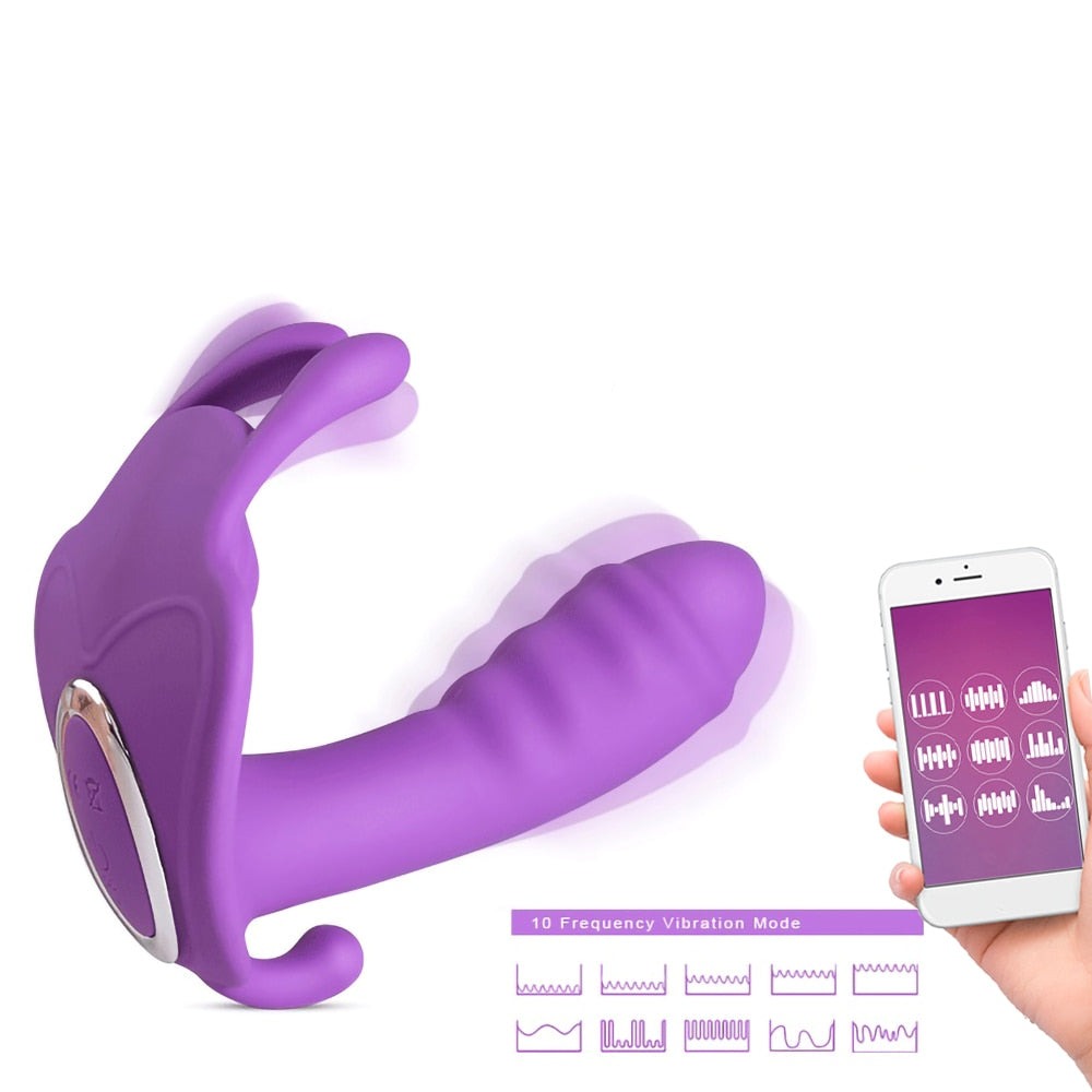 Wearable APP-Controlled Butterfly Vibrator for Couples Wearable APP-Controlled Butterfly Vibrator for Couples