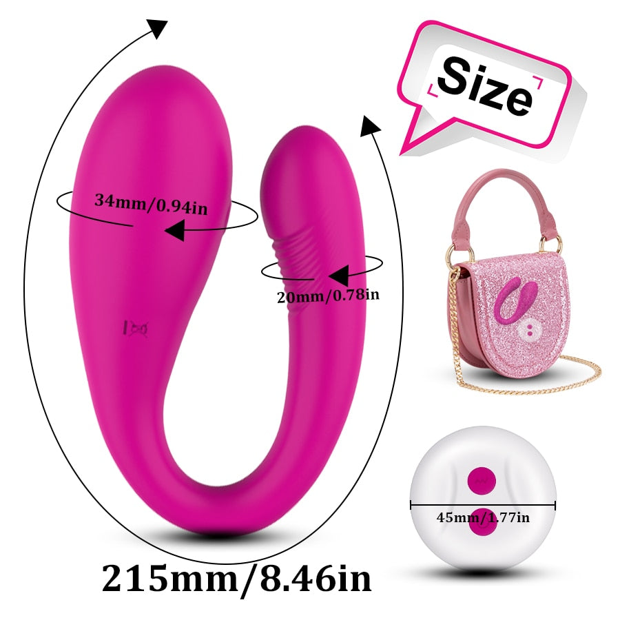 Double Penetration Dildo Vibrator - Vibratoy Shop