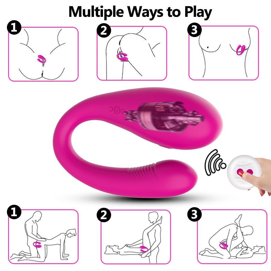 Double Penetration Dildo Vibrator - Vibratoy Shop