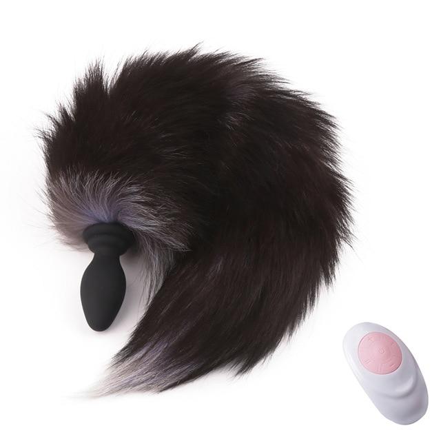 Fox Tail Anal Plug Vibrator - Vibratoy Shop
