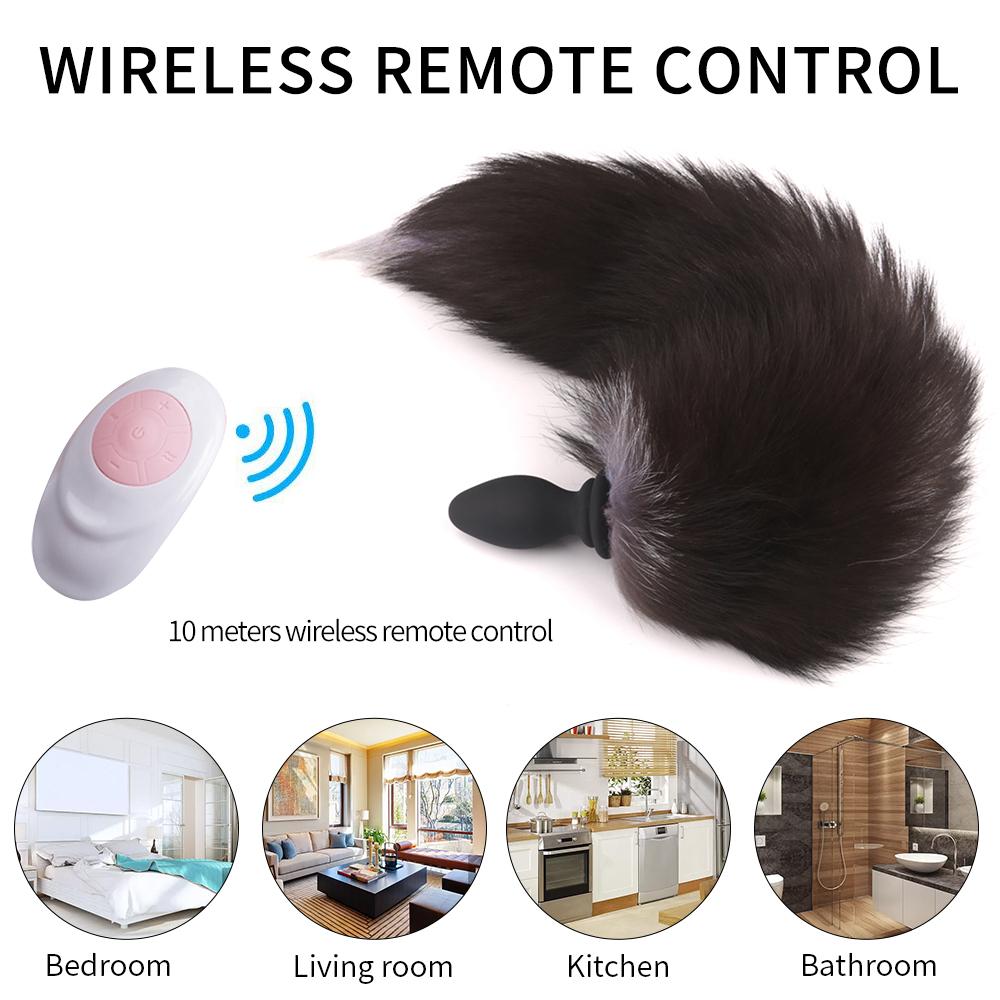Fox Tail Anal Plug Vibrator - Vibratoy Shop