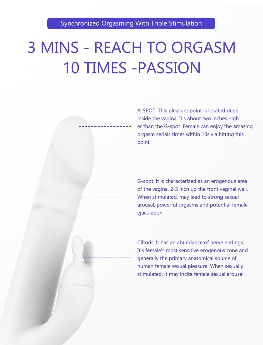 Rabbit 3 Point Vibrator - Vibratoy Shop