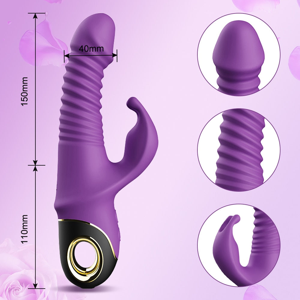 Rabbit Queen Thrusting Vibrator - Vibratoy Shop