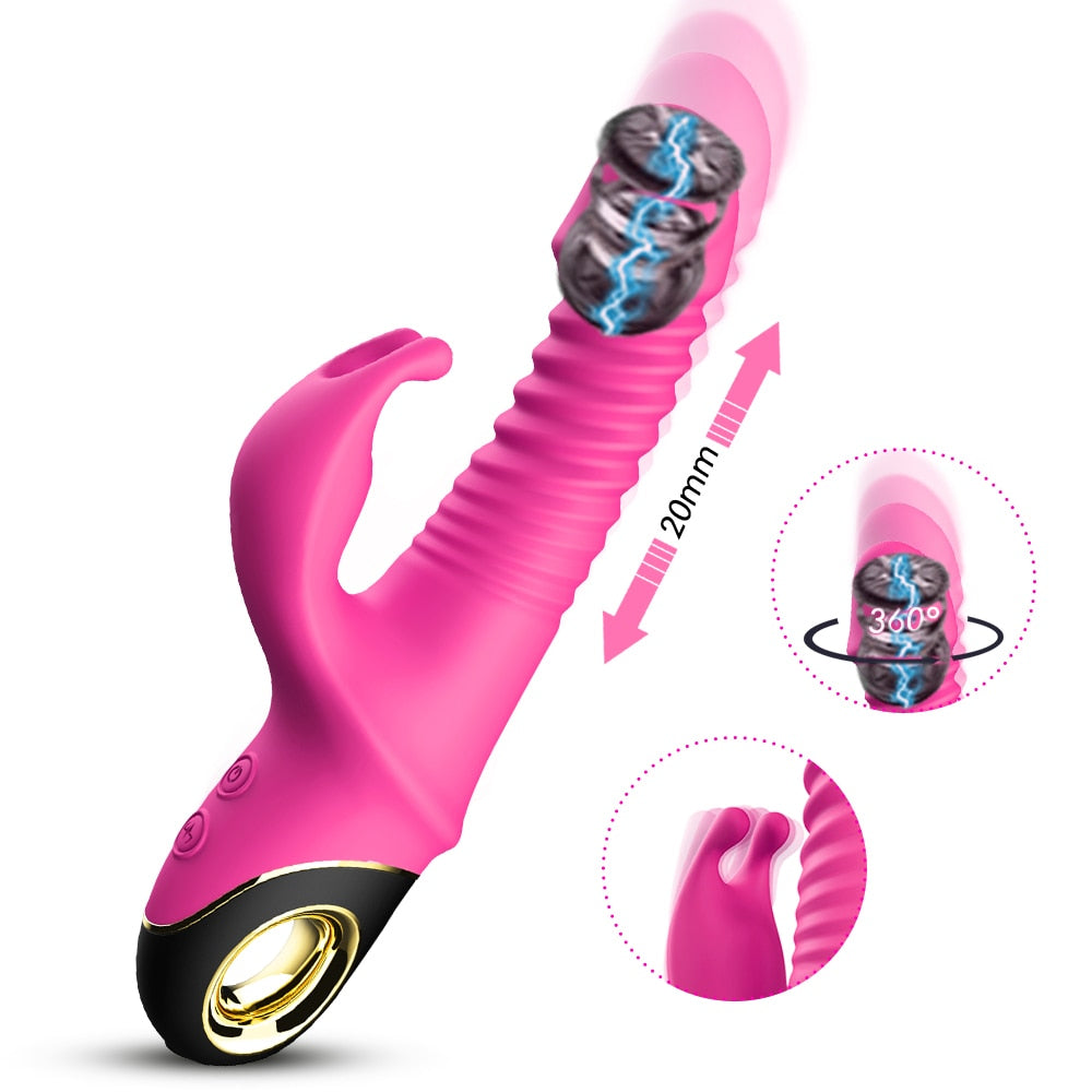Rabbit Queen Thrusting Vibrator - Vibratoy Shop