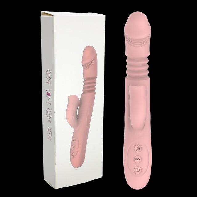 Rabbit Vibrator with Tongue Sucker - Vibratoy Shop