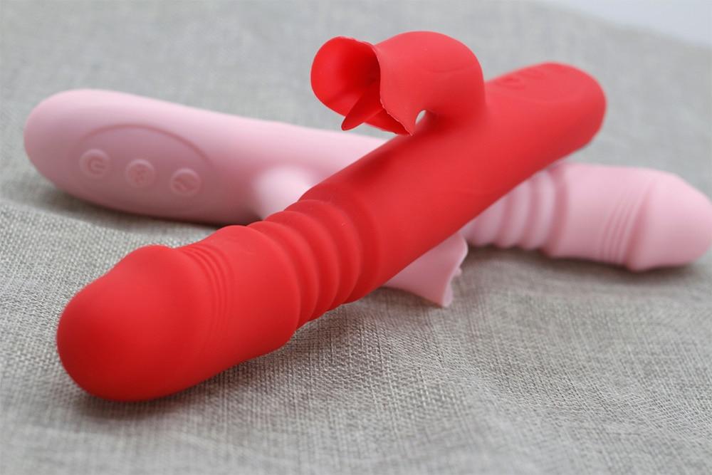 Rabbit Vibrator with Tongue Sucker - Vibratoy Shop