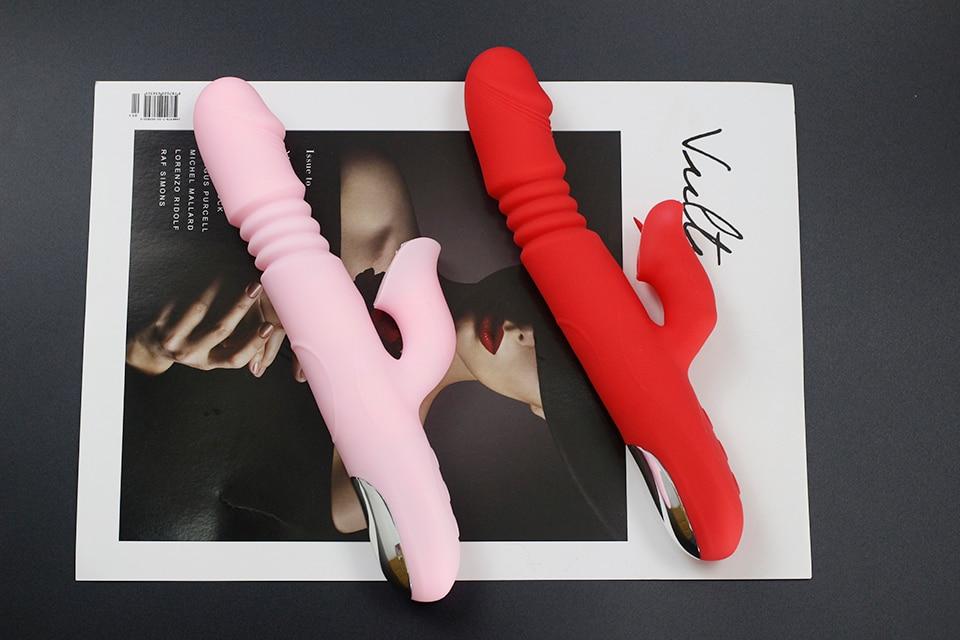 Rabbit Vibrator with Tongue Sucker - Vibratoy Shop