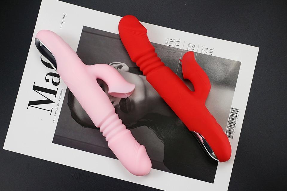 Rabbit Vibrator with Tongue Sucker - Vibratoy Shop