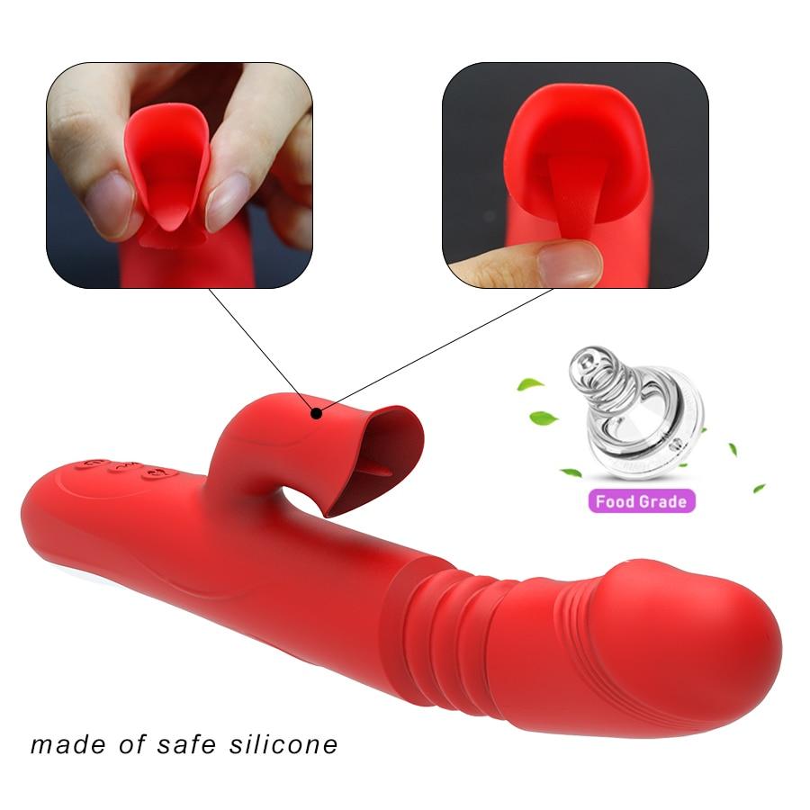 Rabbit Vibrator with Tongue Sucker - Vibratoy Shop