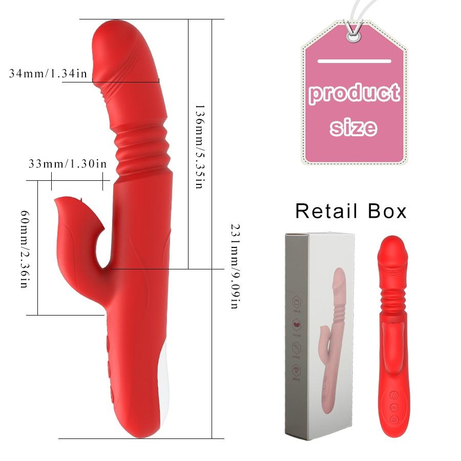 Rabbit Vibrator with Tongue Sucker - Vibratoy Shop