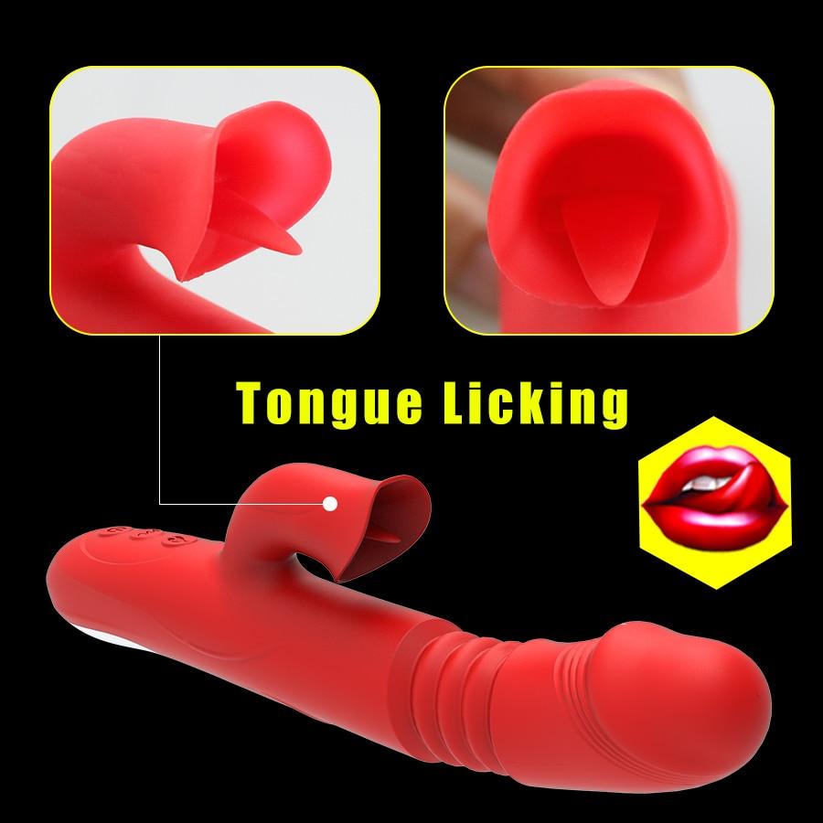 Rabbit Vibrator with Tongue Sucker - Vibratoy Shop