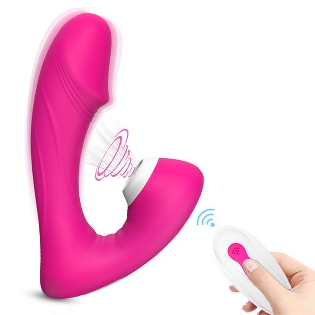 Remote Control Sucker Vibrator - Vibratoy Shop
