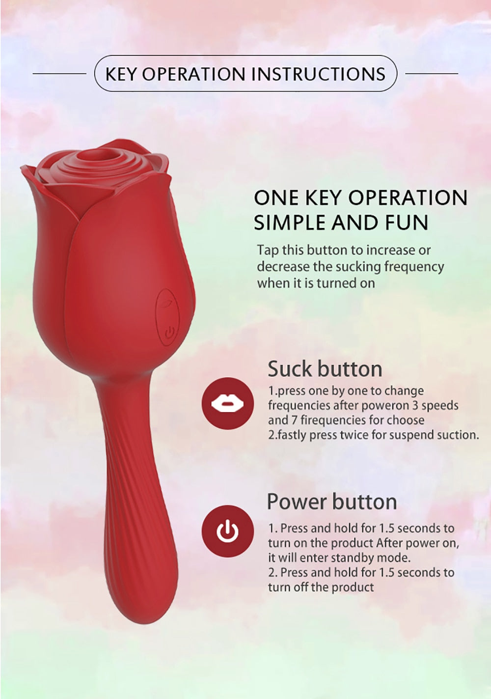 Rose Suction Vibrator - Vibratoy Shop