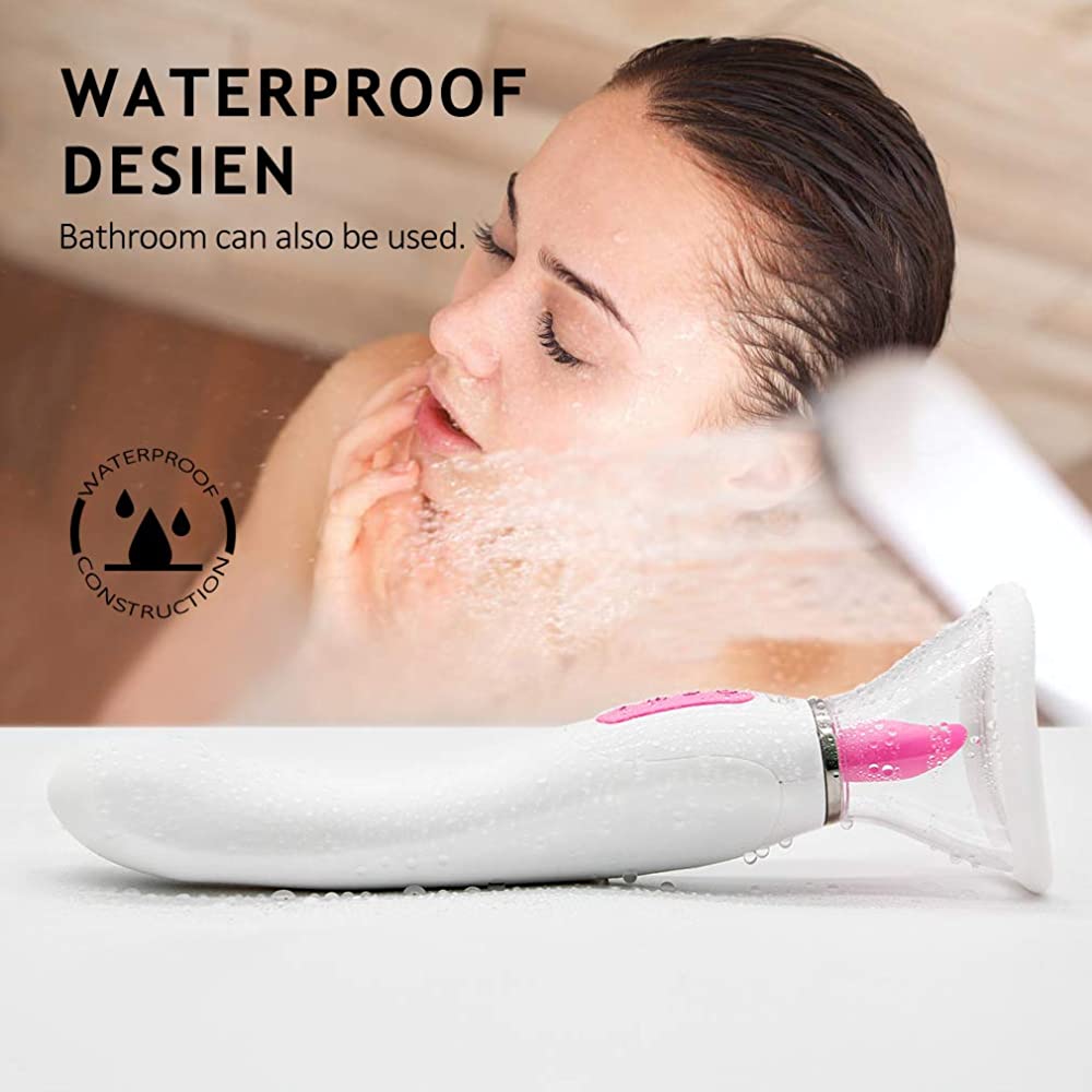 Nipple & Clit Sucking vibrator tongue waterproof
