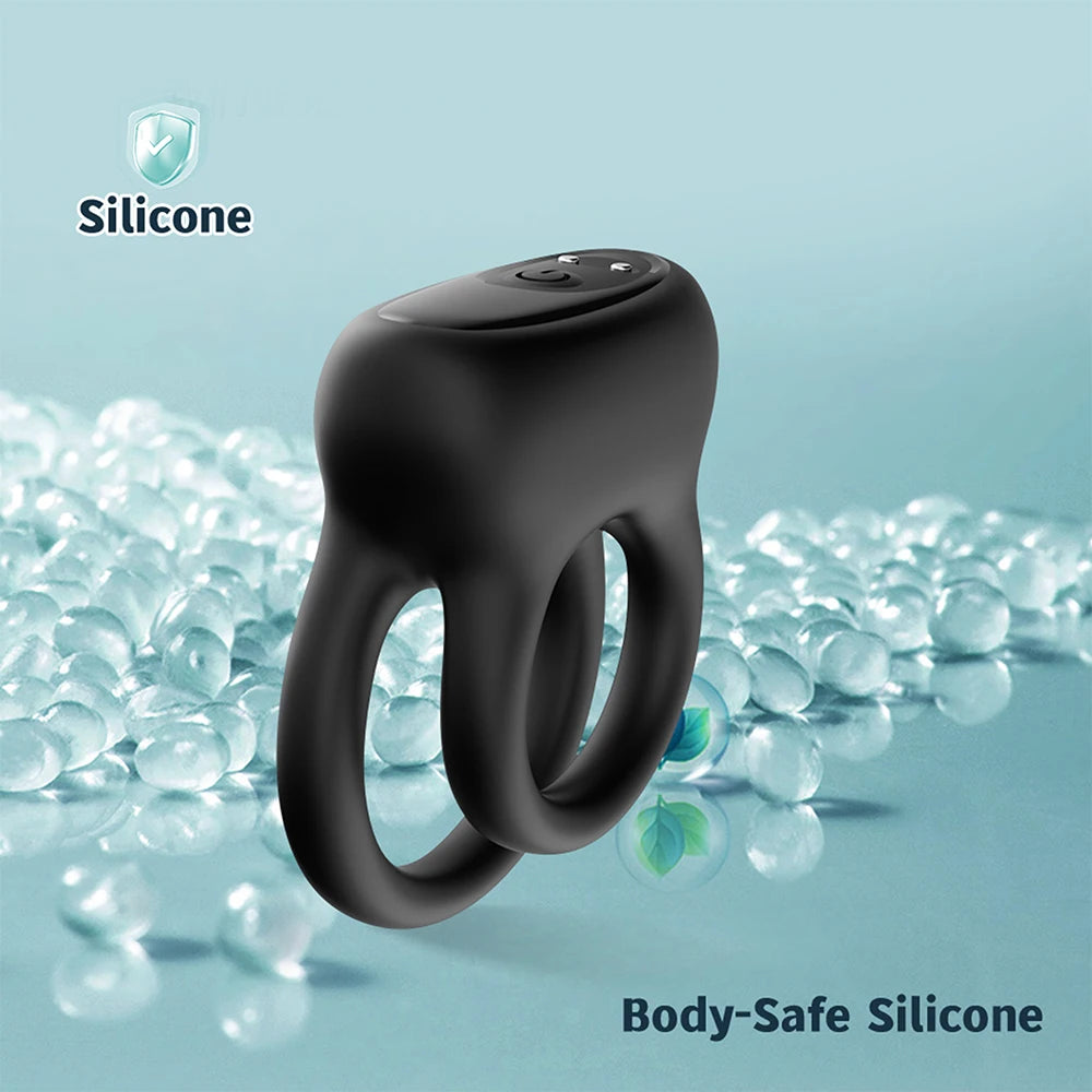APP Control Dual Penis Ring