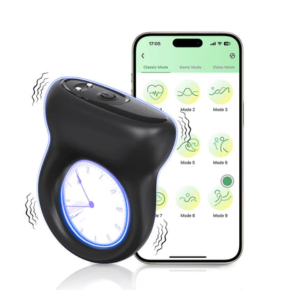 APP Control Dual Penis Ring