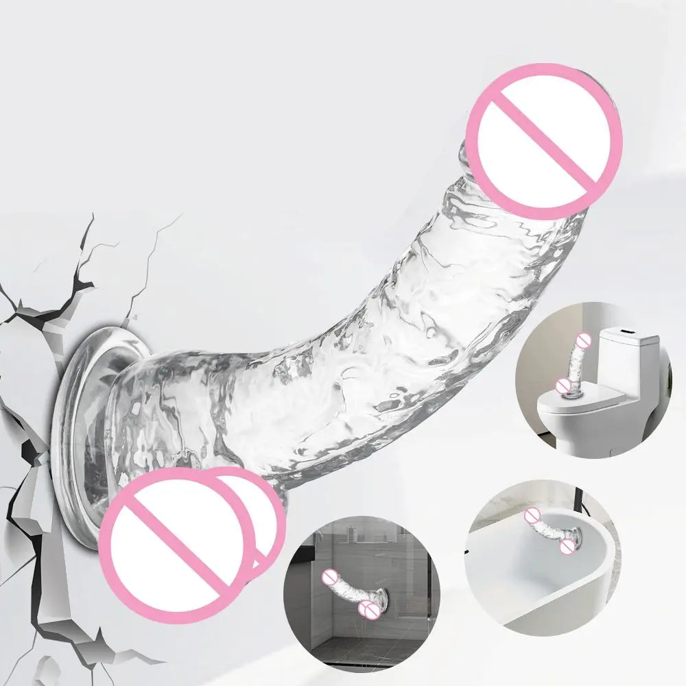 Transparent Jelly Dildo