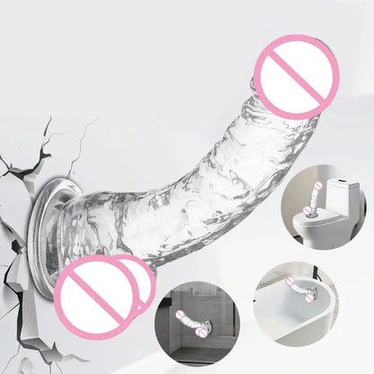 Transparent Jelly Dildo