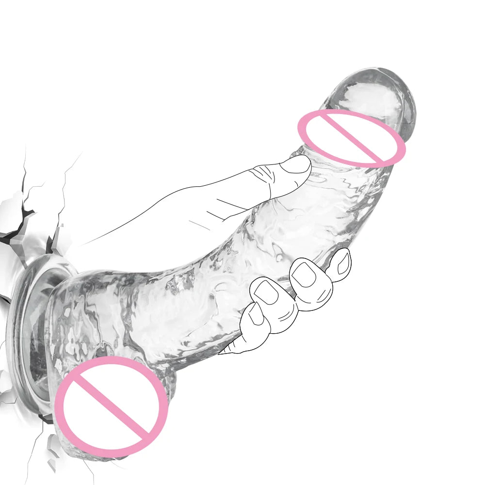 Transparent Jelly Dildo