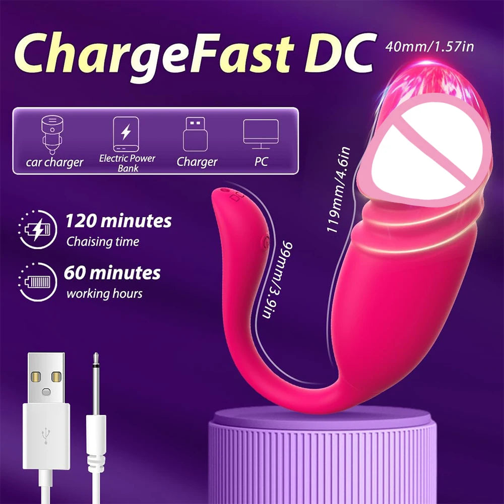 Penis-Tip App-Controlled Vibrator