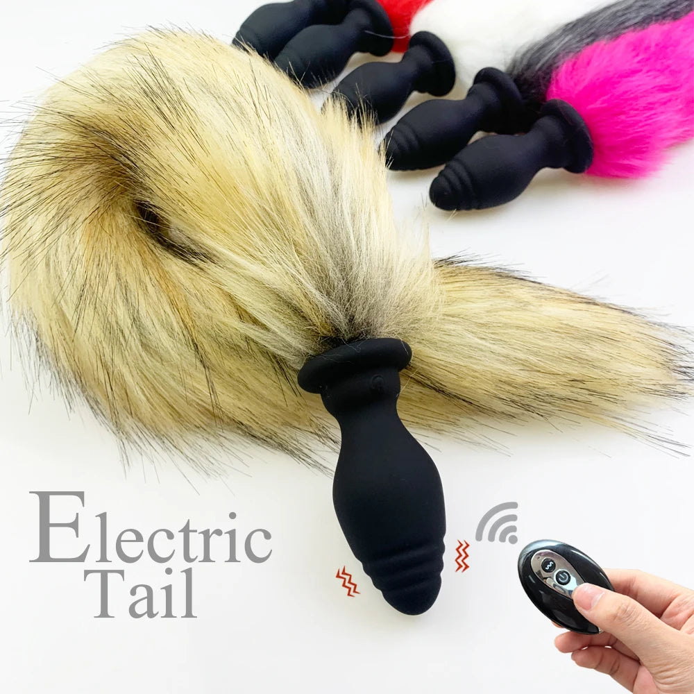 Fox Tail Anal Plug Vibrator