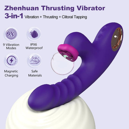 App Control Thrusting Rabbit Vibrator