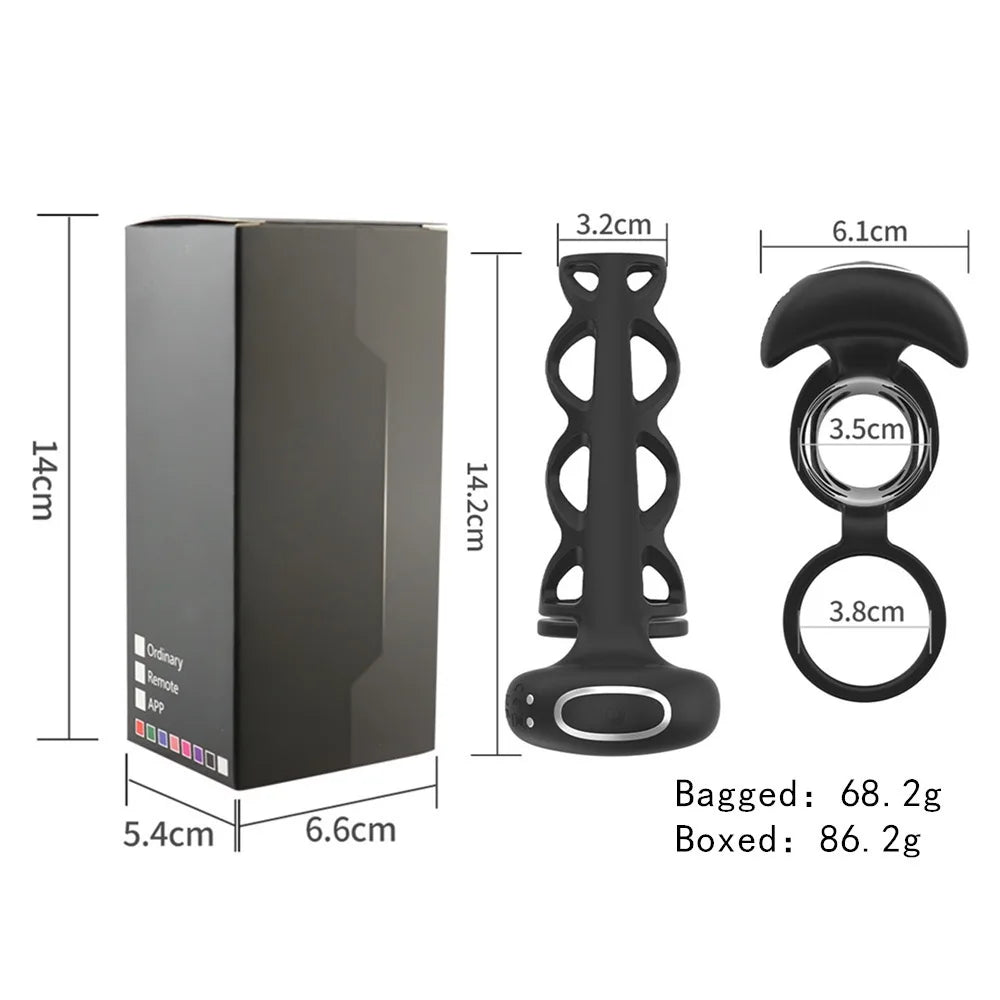 Cock Ring Vibrating Cage
