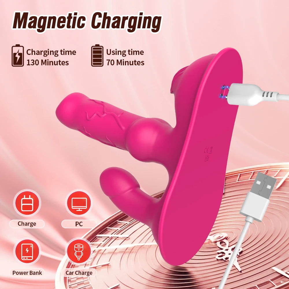 3 in 1 Orgasm Dildo (App Controlled)