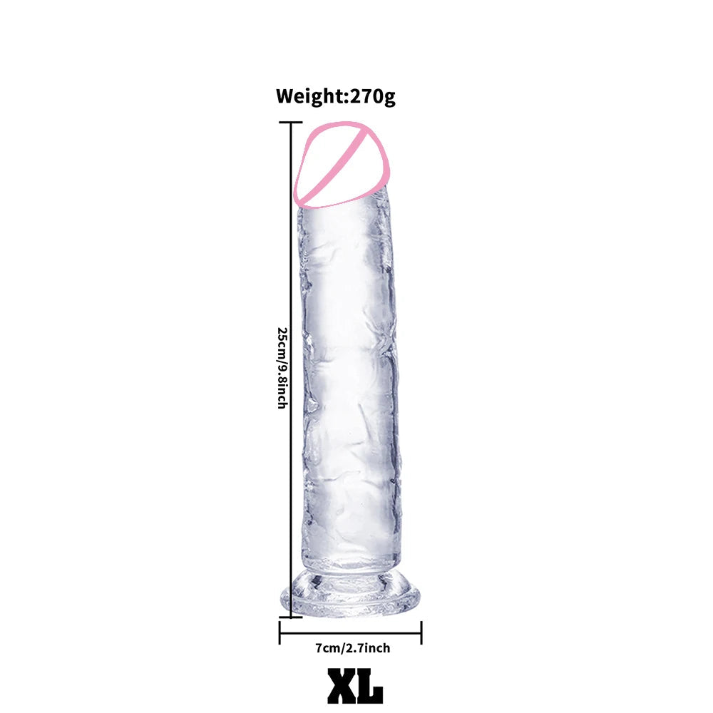 Transparent Jelly Dildo