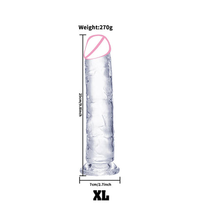 Transparent Jelly Dildo