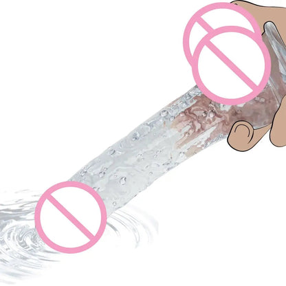 Transparent Jelly Dildo
