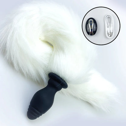 Fox Tail Anal Plug Vibrator