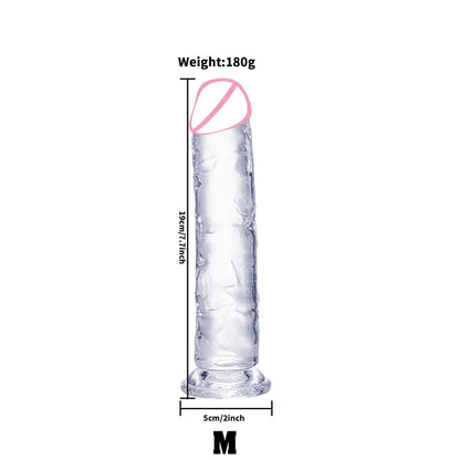 Transparent Jelly Dildo