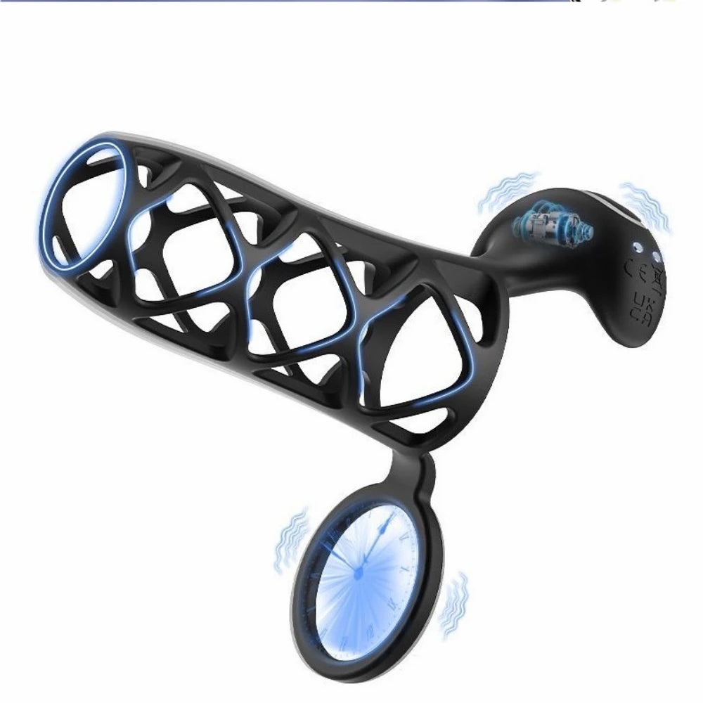Cock Ring Vibrating Cage