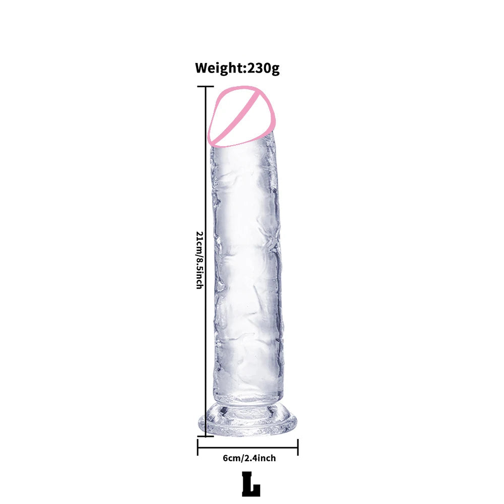 Transparent Jelly Dildo