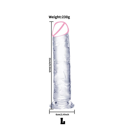 Transparent Jelly Dildo