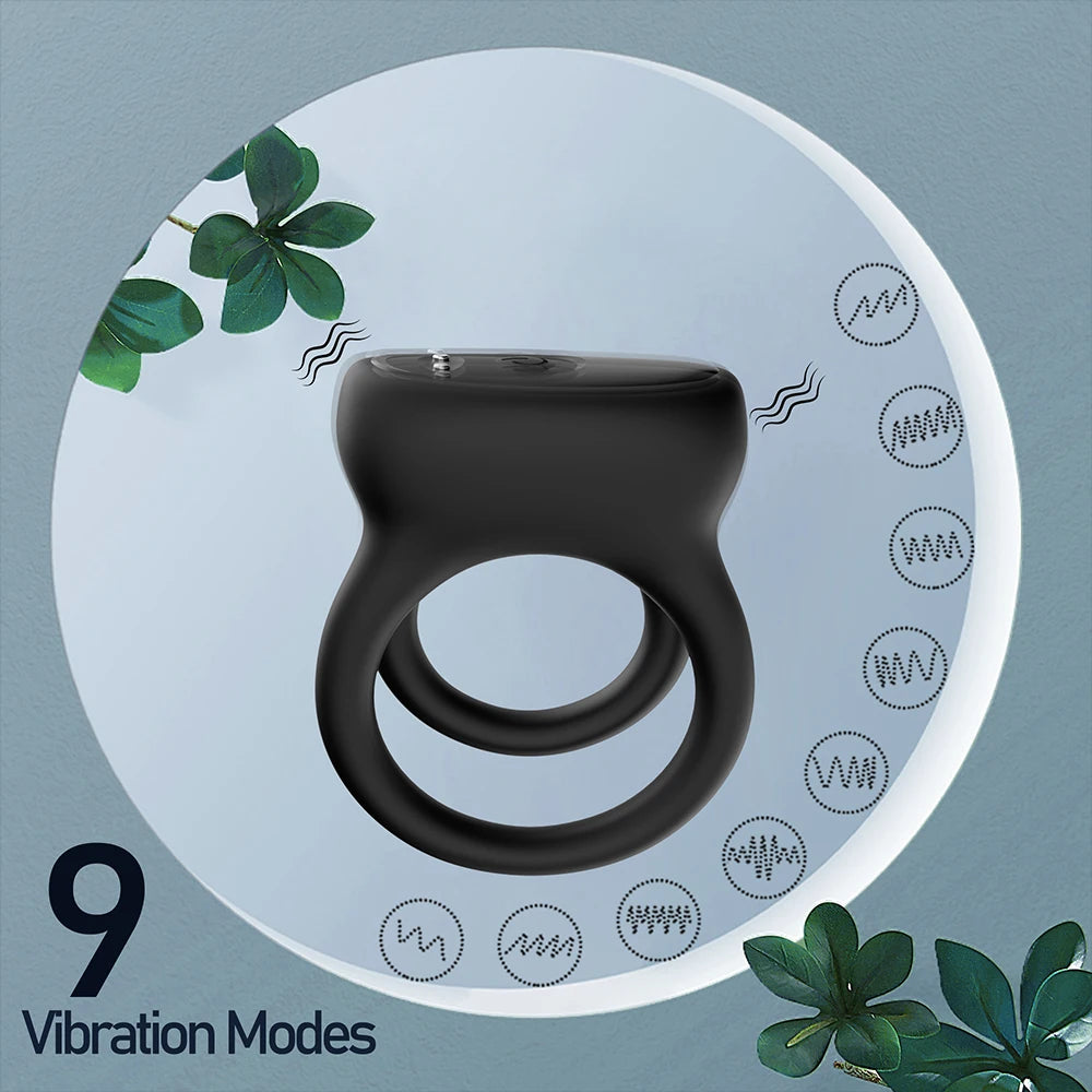 APP Control Dual Penis Ring
