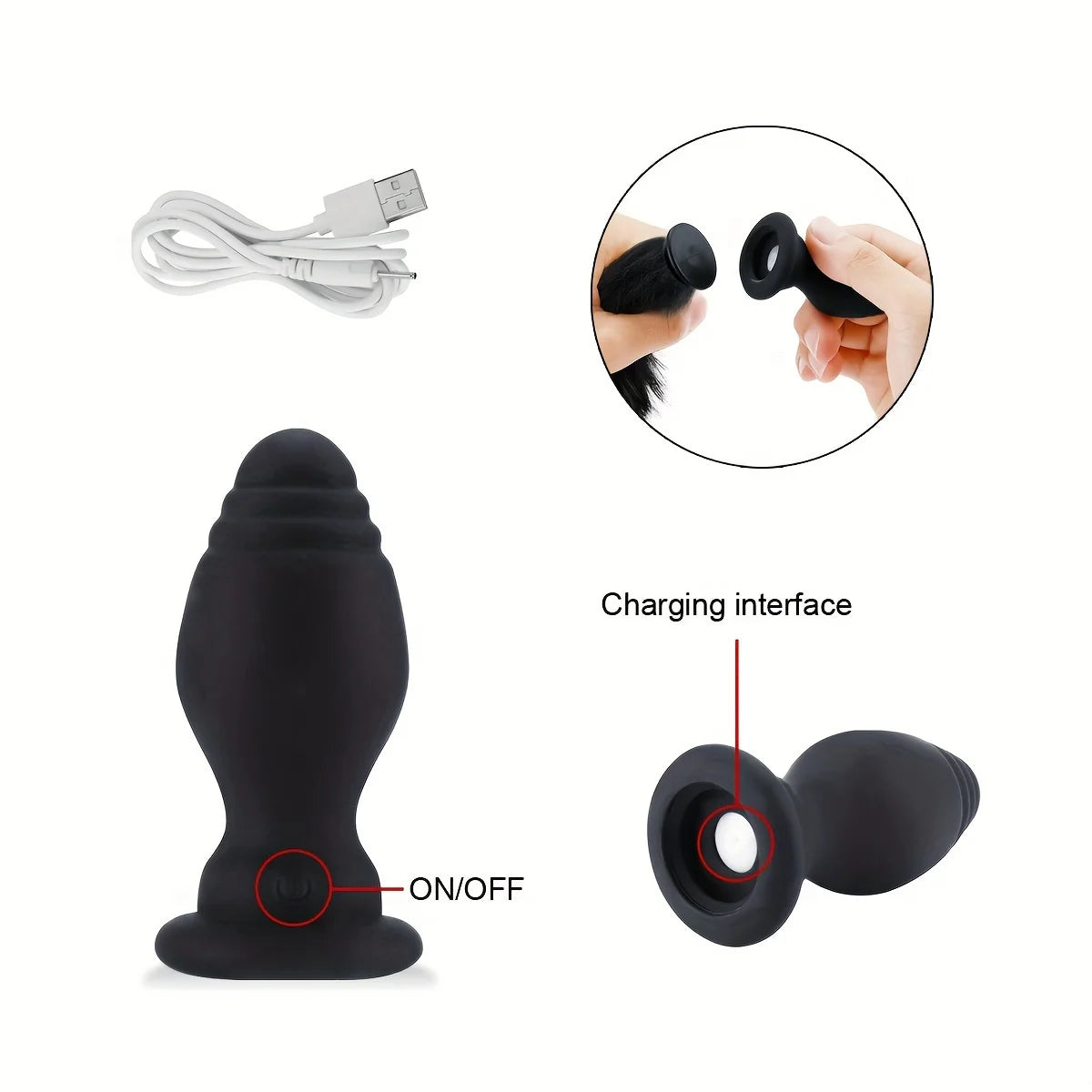 Fox Tail Anal Plug Vibrator