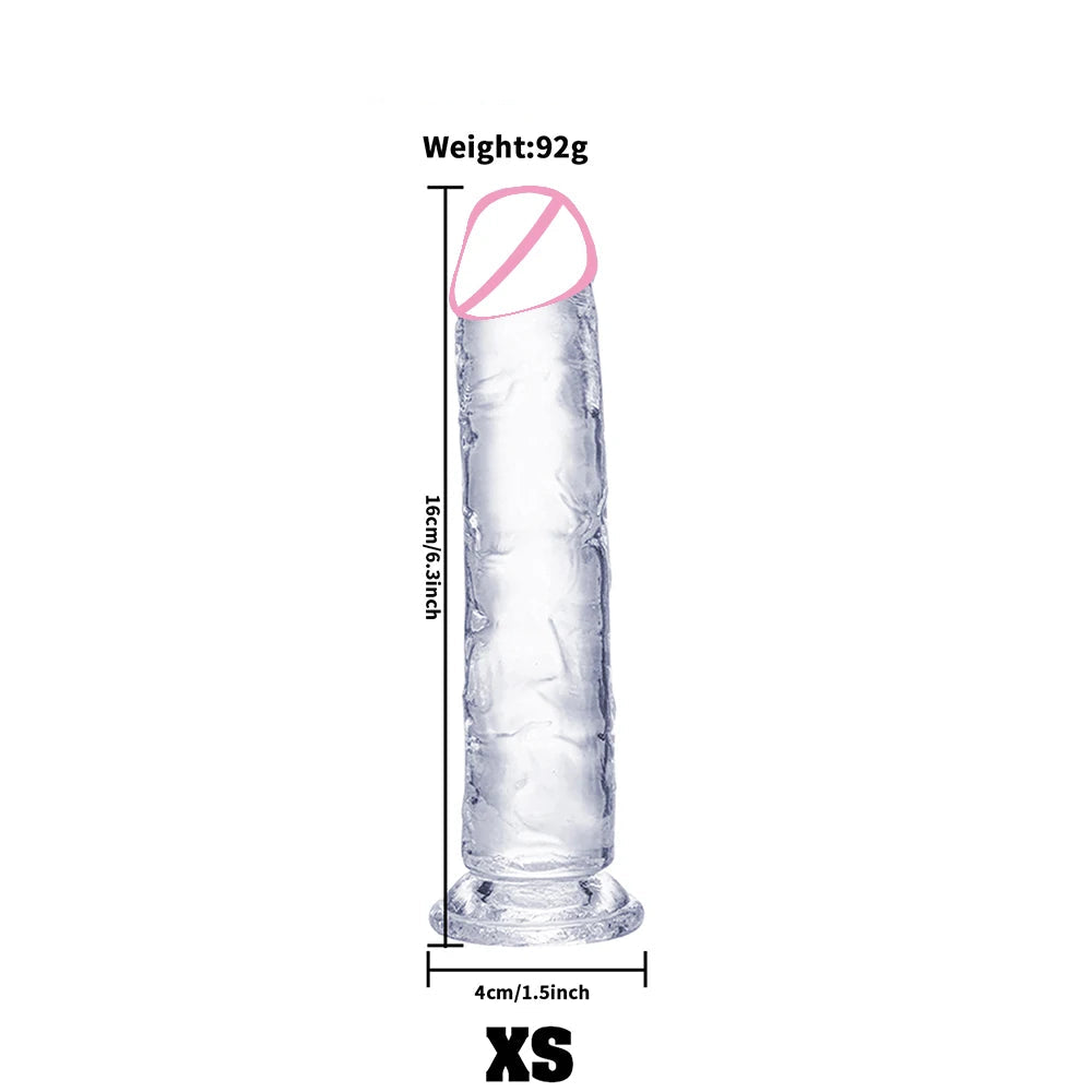 Transparent Jelly Dildo