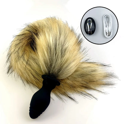 Fox Tail Anal Plug Vibrator