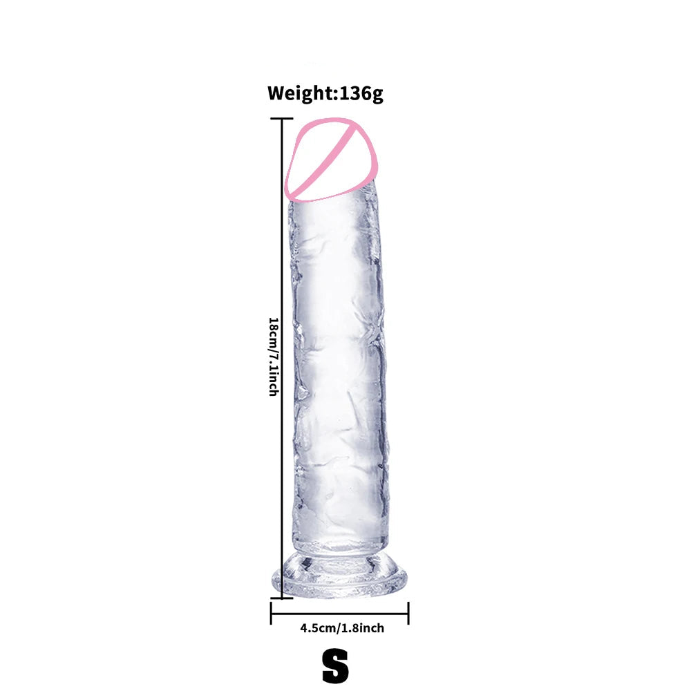 Transparent Jelly Dildo