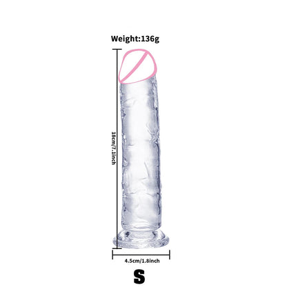 Transparent Jelly Dildo