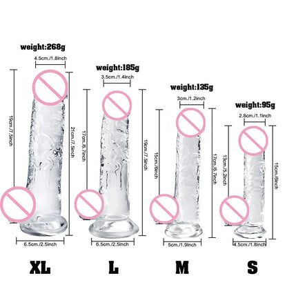 Transparent Jelly Dildo