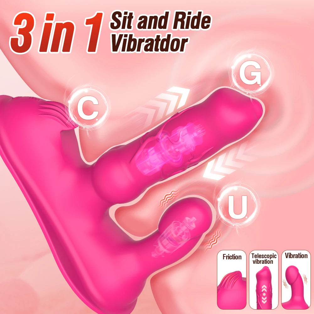 3 in 1 Orgasm Dildo (App Controlled)