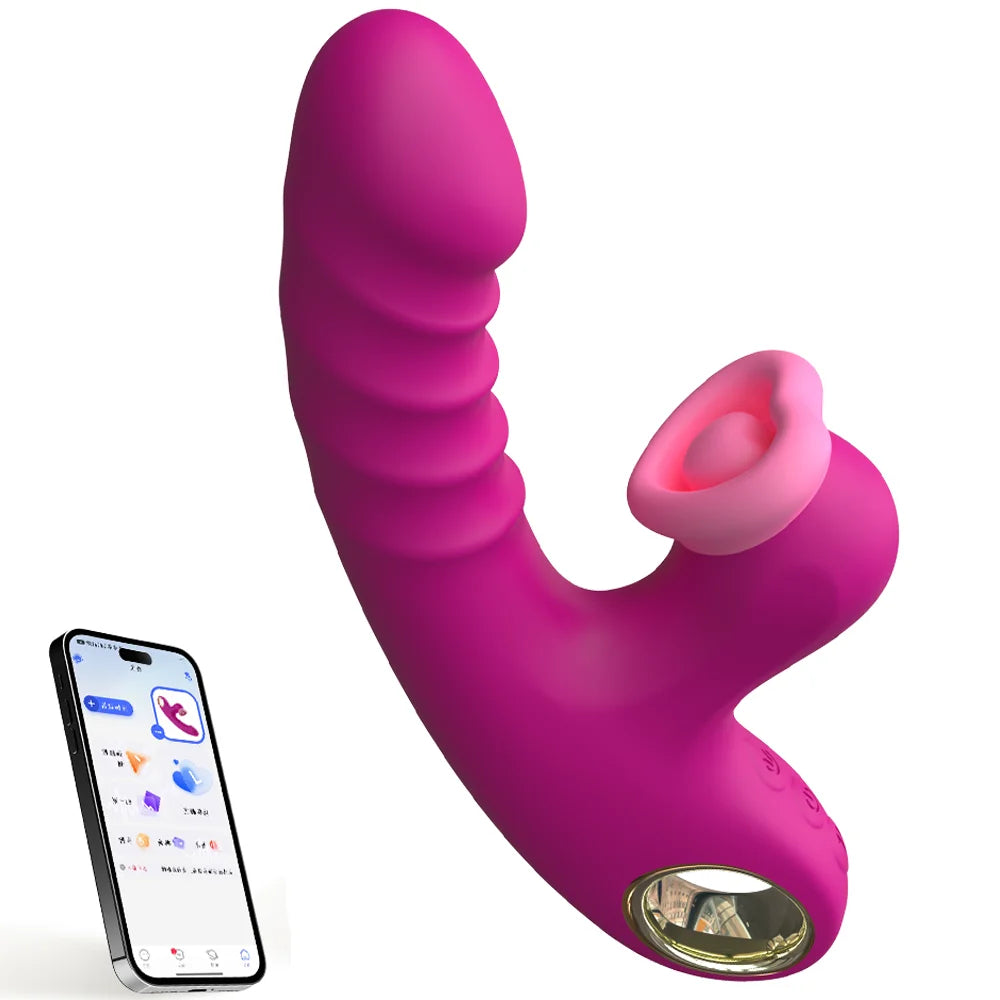 App Control Thrusting Rabbit Vibrator