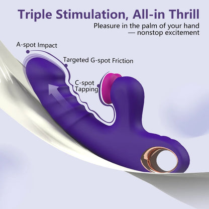 App Control Thrusting Rabbit Vibrator
