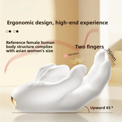 Finger Fist Vibrator with 10 vibration modes, warming function, body-safe silicone, and USB rechargeable design.